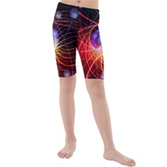 Physics Quantum Physics Particles Kids  Mid Length Swim Shorts