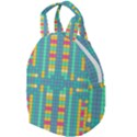 Checkerboard Squares Abstract Travel Backpacks View1