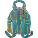 Checkerboard Squares Abstract Travel Backpacks View2