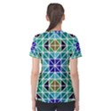 Mosaic Triangle Symmetry Women s Sport Mesh Tee View2