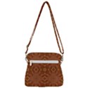 Mosaic Triangle Symmetry Zipper Messenger Bag View3