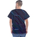 Glass Scifi Violet Ultraviolet Men s V-Neck Scrub Top View2