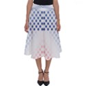Dots Pointillism Abstract Chevron Perfect Length Midi Skirt View1