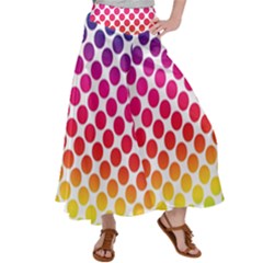 Polka Dots Spectrum Colours Dots Satin Palazzo Pants
