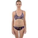 Fractal Artwork Pattern Digital Wrap Around Bikini Set View1