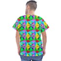 Star Texture Template Design Men s V-Neck Scrub Top View2