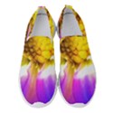 Purple, Pink And White Dahlia With A Bright Yellow Center Women s Slip On Sneakers View1