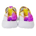 Purple, Pink And White Dahlia With A Bright Yellow Center Women s Slip On Sneakers View4