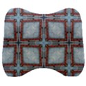 Pattern Cross Geometric Shape Velour Head Support Cushion View1