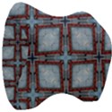 Pattern Cross Geometric Shape Velour Head Support Cushion View3