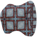 Pattern Cross Geometric Shape Velour Head Support Cushion View4