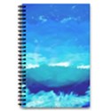 Blue Sky Artwork Drawing Painting 5.5  x 8.5  Notebook View1