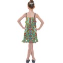 Raining Paradise Flowers In The Moon Light Night Kids  Overall Dress View2