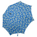 Hydrangea Blue Glitter Round Hook Handle Umbrellas (Medium) View2