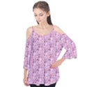 Texture Flower Background Pink Flutter Tees View1