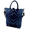 Sci Fi Texture Futuristic Design Buckle Top Tote Bag View1
