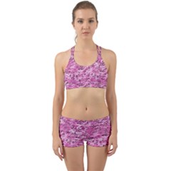 Pink Camouflage Army Military Girl Back Web Gym Set by snek