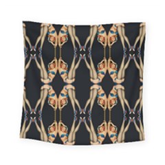 Kaleidoscope Symmetry Pattern Girls Square Tapestry (small)
