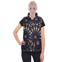 Church Stained Glass Windows Colors Women s Button Up Vest View1