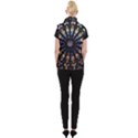 Church Stained Glass Windows Colors Women s Button Up Vest View2