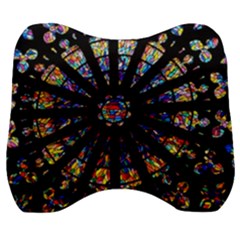 Church Stained Glass Windows Colors Velour Head Support Cushion