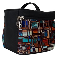 Stained Glass Mosaic Abstract Make Up Travel Bag (small)