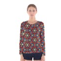 Pattern Stained Glass Church Women s Long Sleeve Tee View1