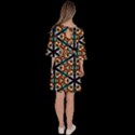 Church Window Stained Glass Texture Velour Kimono Dress View4