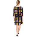Window Stained Glass Glass Colors Quarter Sleeve Front Wrap Dress View2