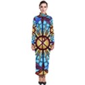Church Window Stained Glass Church Turtleneck Maxi Dress View1