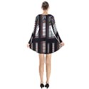 Stained Glass Window Krotoszyn Long Sleeve Velvet V-neck Dress View2