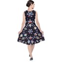 Stained Glass Sainte Chapelle Gothic V-Neck Midi Sleeveless Dress  View2