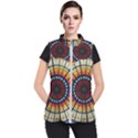 Background Stained Glass Window Women s Puffer Vest View1