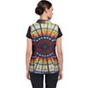Background Stained Glass Window Women s Puffer Vest View2