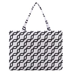 Diagonal Stripe Pattern Zipper Medium Tote Bag by Alisyart