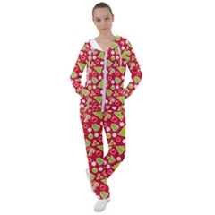 Christmas Paper Scrapbooking Pattern Women s Tracksuit by Mariart