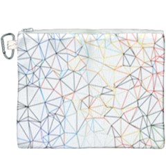 Geometric Pattern Abstract Shape Canvas Cosmetic Bag (xxxl) by Mariart