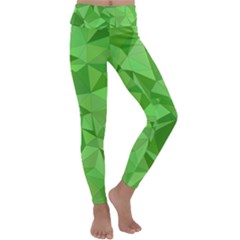 Mosaic Tile Geometrical Abstract Kids  Lightweight Velour Classic Yoga Leggings