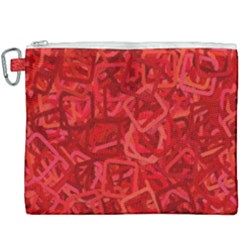 Red Pattern Technology Background Canvas Cosmetic Bag (xxxl) by Mariart