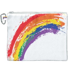Watercolor Painting Rainbow Canvas Cosmetic Bag (xxxl) by Mariart