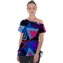 Memphis Pattern Geometric Abstract Tie-Up Tee View1