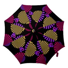 Seamless Halloween Day Of The Dead Hook Handle Umbrellas (small)