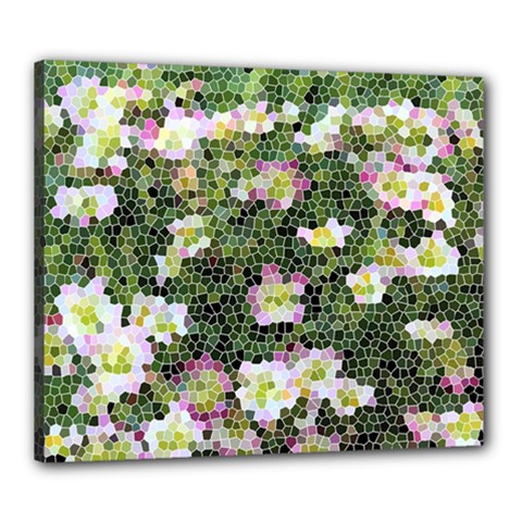 Mosaic Structure Pattern Background Canvas 24  X 20  (stretched)