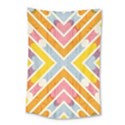 Line Pattern Cross Print Repeat Small Tapestry View1