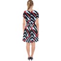Model Abstract Texture Geometric Adorable in Chiffon Dress View2