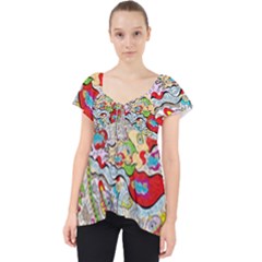 Supersonic Pyramid Protector Angels Lace Front Dolly Top