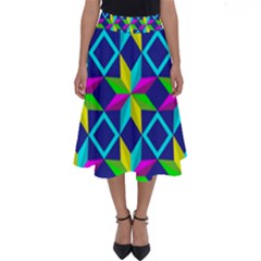 Pattern Star Abstract Background Perfect Length Midi Skirt