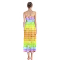 Pattern Geometric Square Art Button Up Chiffon Maxi Dress View2