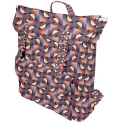 Pattern Abstract Fabric Wallpaper Buckle Up Backpack