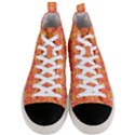 Desktop Pattern Abstract Orange Men s Mid-Top Canvas Sneakers View1